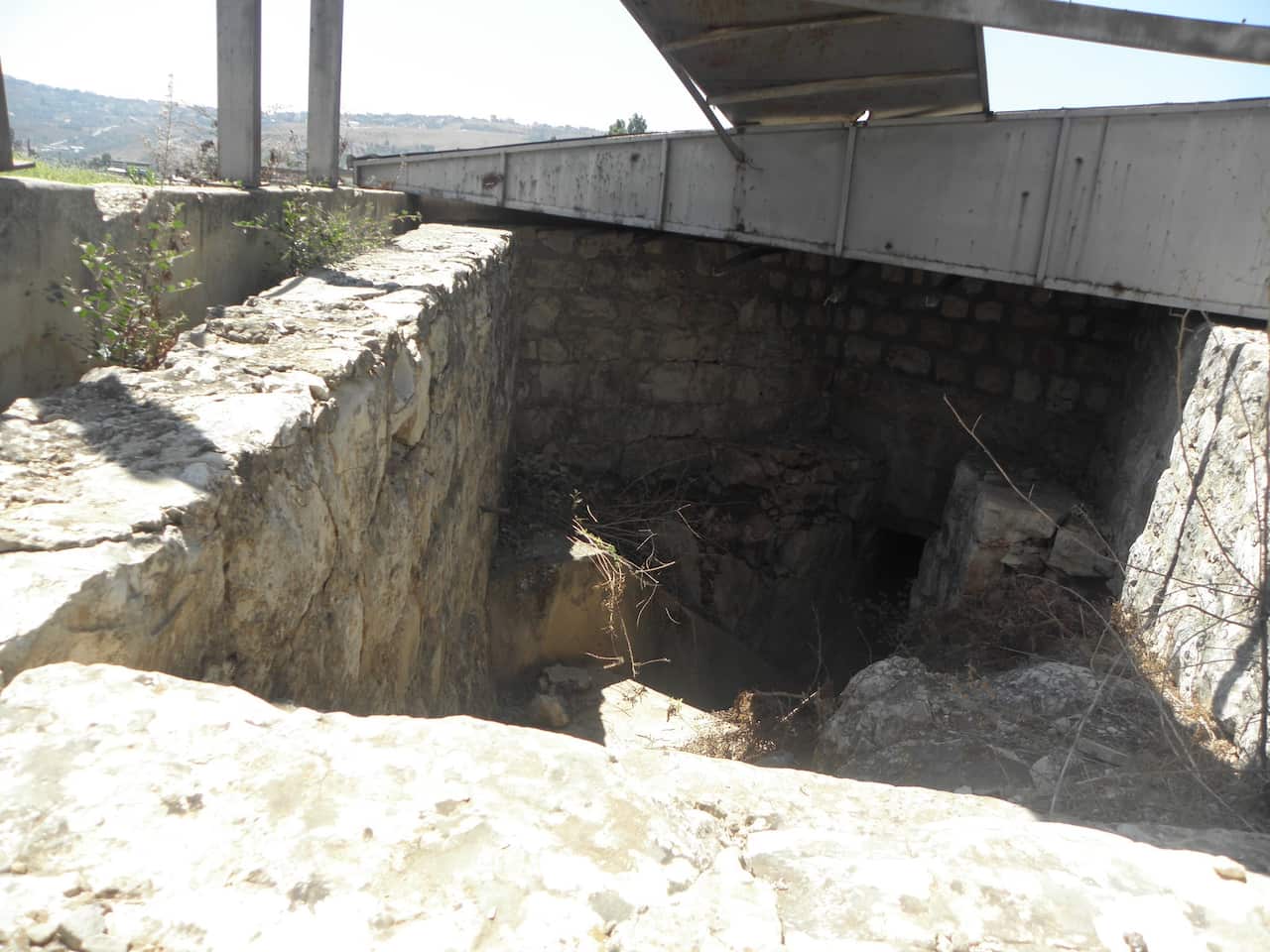 Part of an entrance to a post-WWII hospital Dr Hijazi believes was created by Australian.