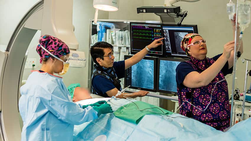 Medical professionals at private hospital. 