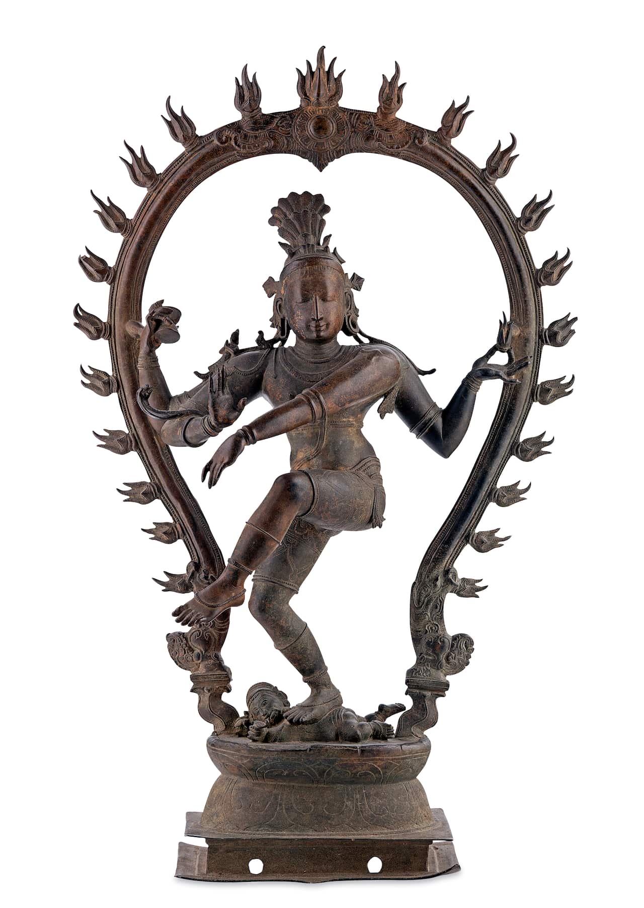 India, Southern India, Siva Nataraja (Dancing Siva), c.16th century, Tamil Nadu, South India, bronze, 75.7 cm; Gift of Diana Ramsay AO and the Art Gallery of South Australia Foundation in celebration of the Foundation's 20th Anniversary 2001, Art Gallery 