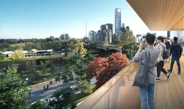 A mock-up concept image of the Apple store.