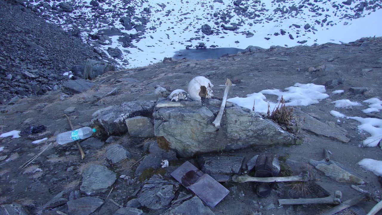 Skeleton Lake' in Himalayas