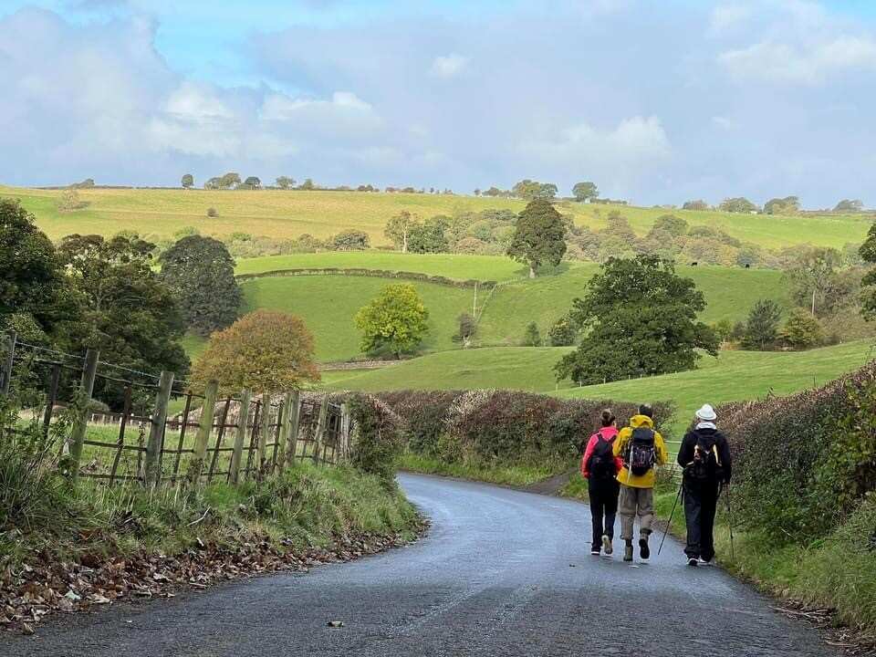 Hùng Nguyễn trong nhóm đi bộ COP26