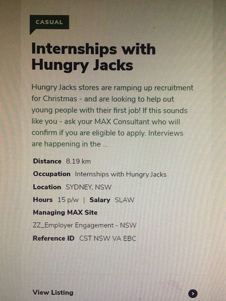 Hungry Jack advertisement