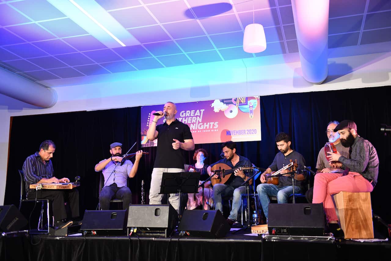 Lebanese singer Hussein Khalil took Arabic heritage music all over the world.