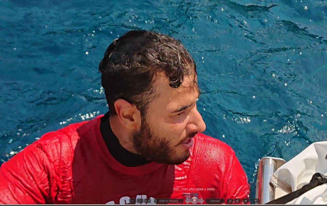 Ibo had to endure a dangerous journey by boat in order to get from Turkey to the Greek island of Lesvos.   