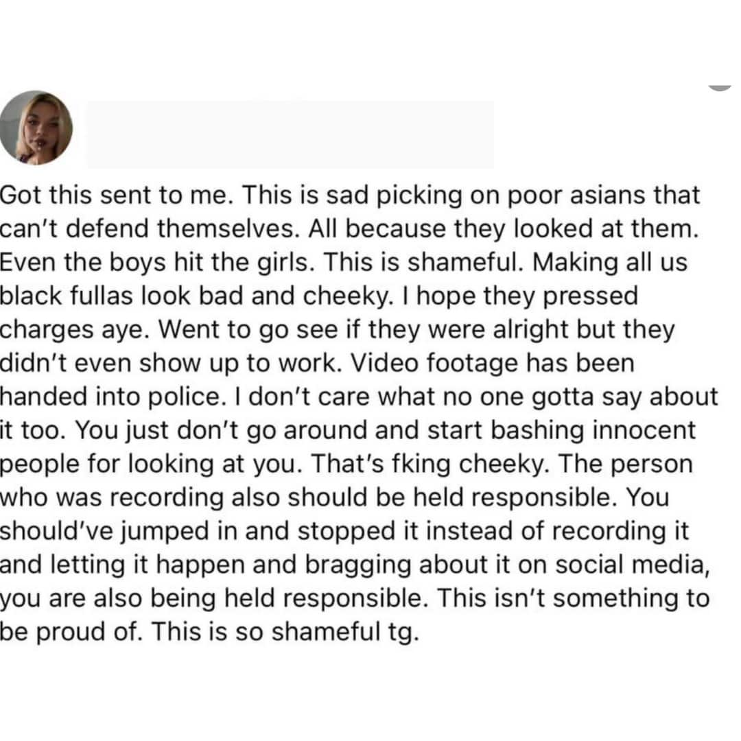 Netizens comment about the attack