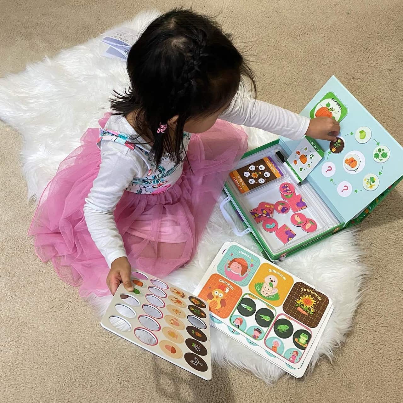 Ms Larion is giving away free educational toys for families 