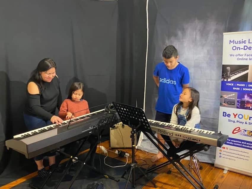 Regional migrant Anabelle Regalado-Borja is now focusing on her music school because of the effects of the pandemic.