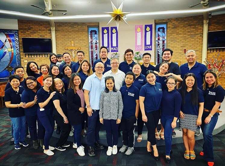 Ms Ninon is also a member of the St. Francis Filipino choir.