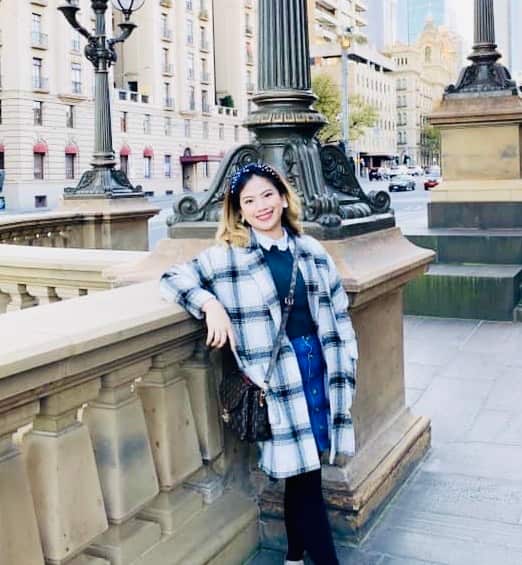 International student Kimberly Mitchiko