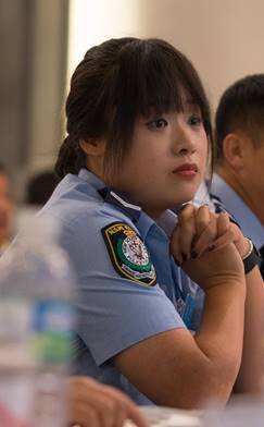 어번 경찰서 김미소 경관(Senior Constable Miso Kim at Auburn Police Station)