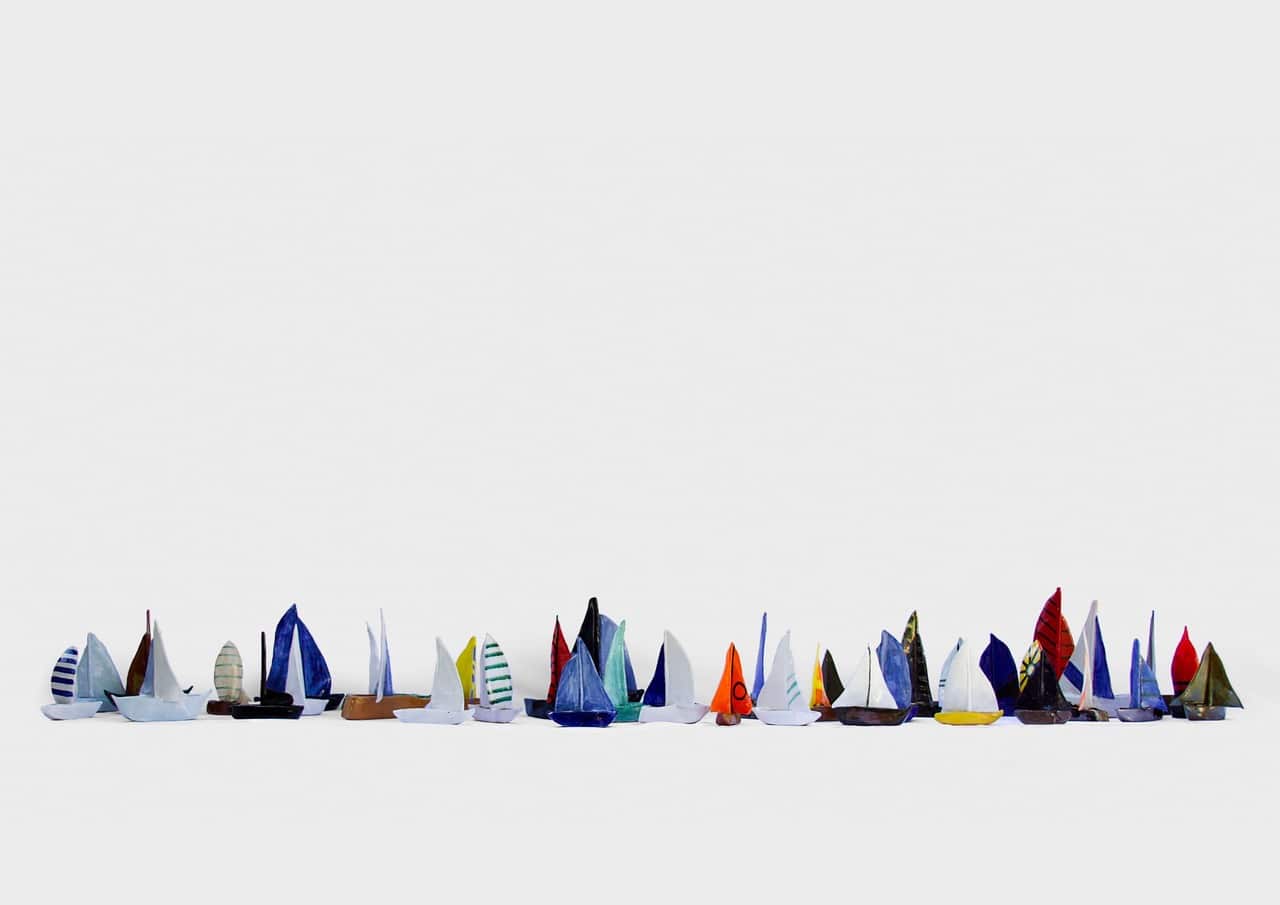 Sail away ceramics installation