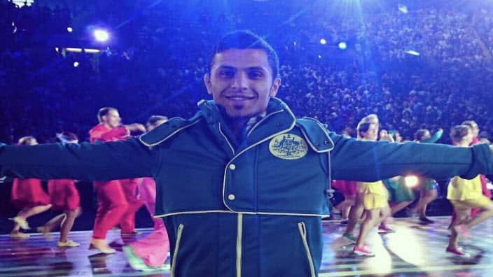 مهرداد تراش کشتی گیر ایرانی-استرالیایی تیم ملی کشتی استرالیا 