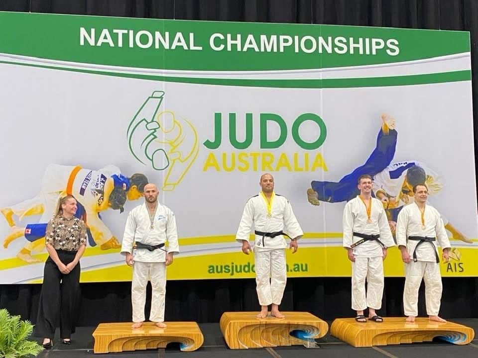 Diego Barreto no dia em que se sagrou Australian Judo Champion - June 2021