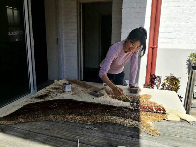 Taiwanese artist Yi-Chun Lo is preparing for site-specific works