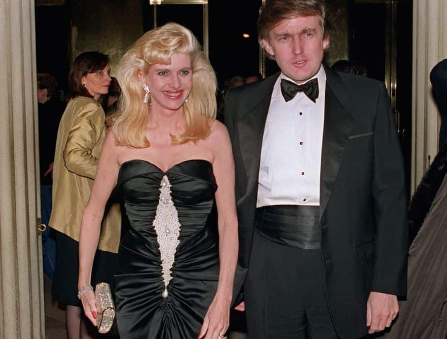 Donald Trump and his first wife Czech fashion model Ivana Zelníčková