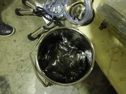 Ephedrine found hidden in cow milking machines