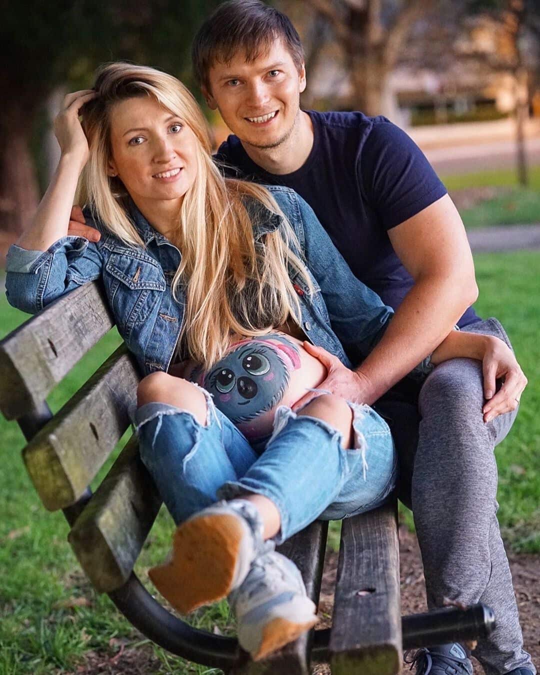 Maria and her husband 