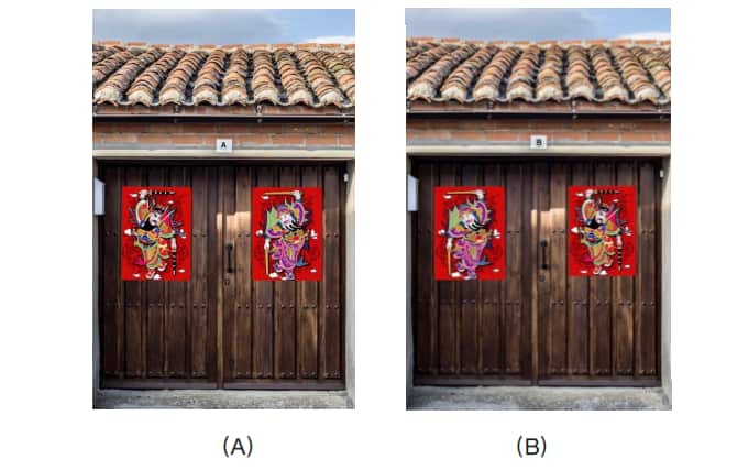 ⾨神應該怎麼貼才對？