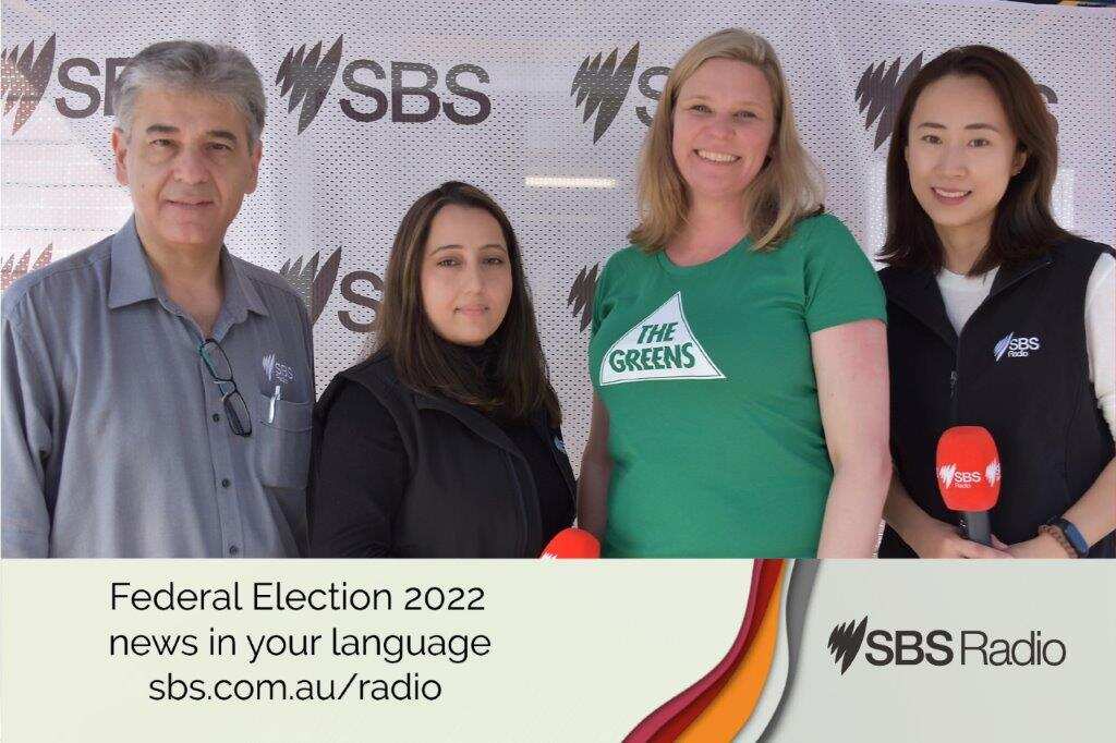 SBS Radio at the 2022 Federal Election Exchange program in Tasmania. 