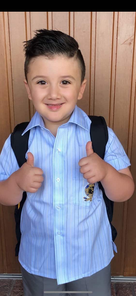 Lucas Dimopoulos, age 7