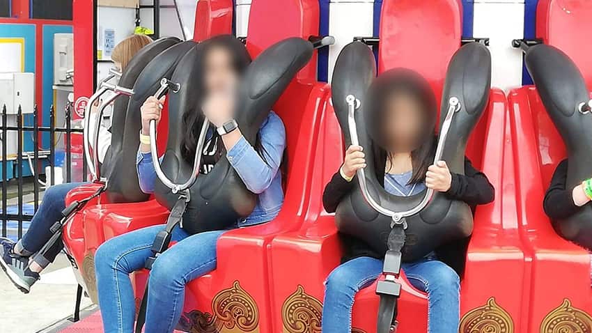 Nour with friends in Australia