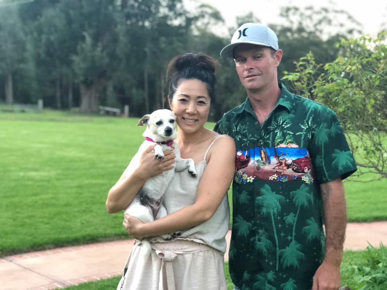 Makiko Reghenzani and her husband Shane