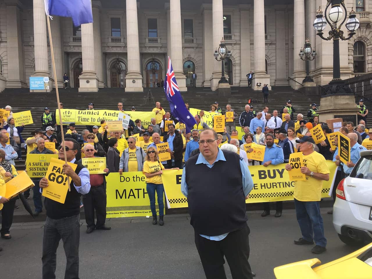Melbourne taxi protest