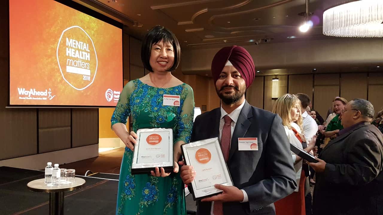 Preetinder Singh Grewal with Thi Minh Tam Nguyen