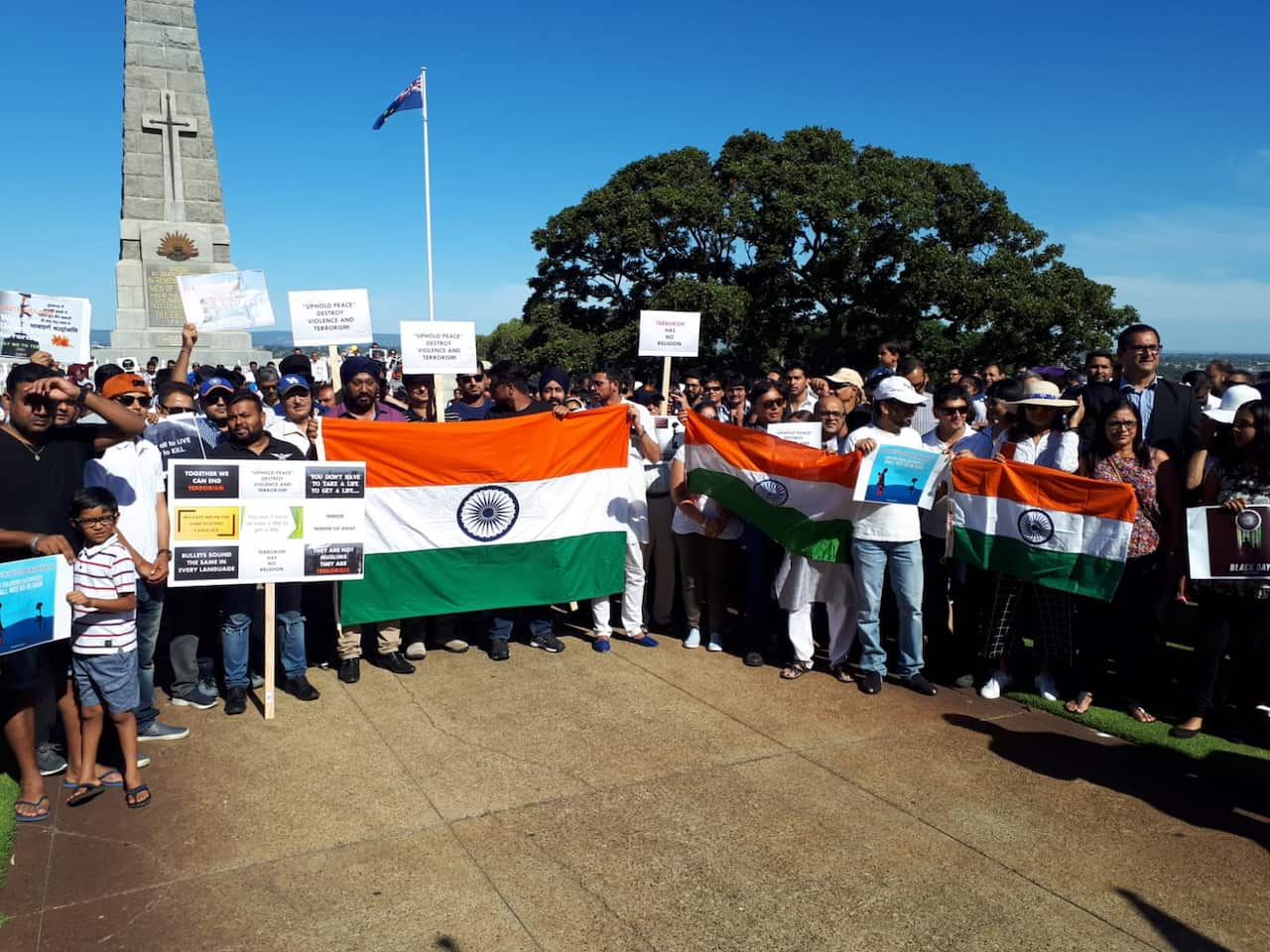 Indian - Australian in Perth gathered to pay tribute to the soldiers who died in Pulwama