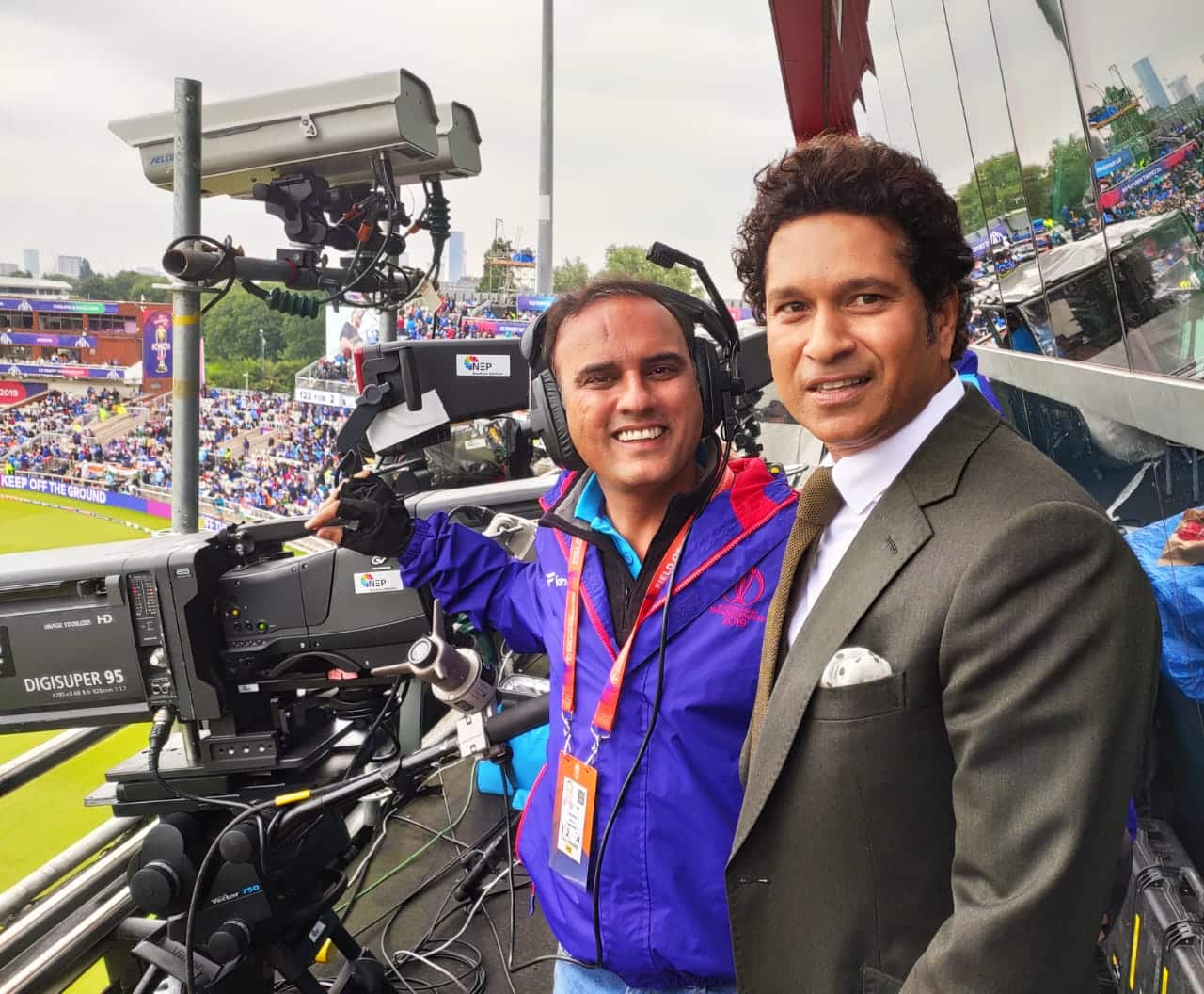 One of the cameramen who is going to cover cricket World Cup final at Lord's