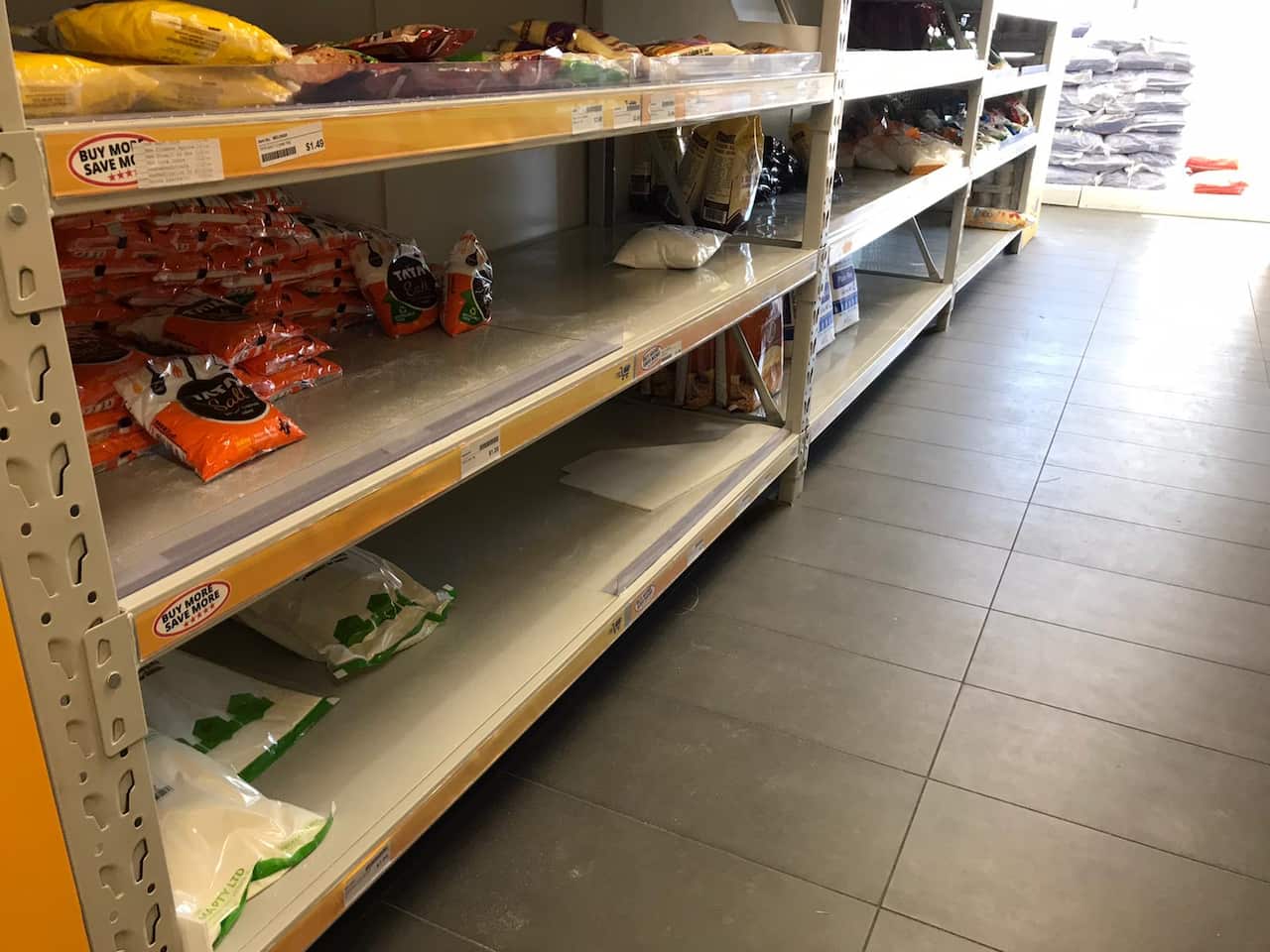 Indian grocery store in Melbourne.