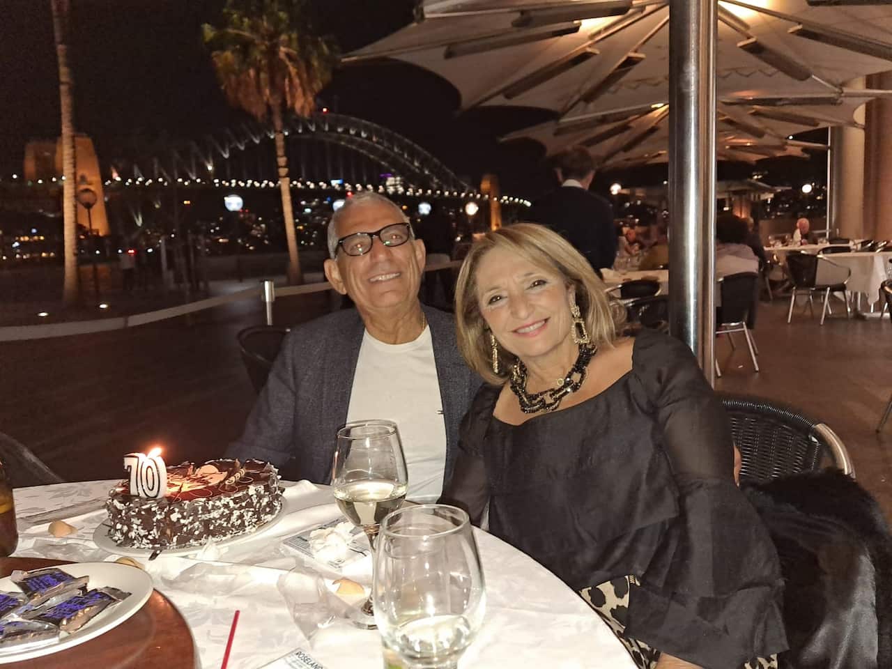 Antoinette Doueihy with the love of her life, her husband Simon