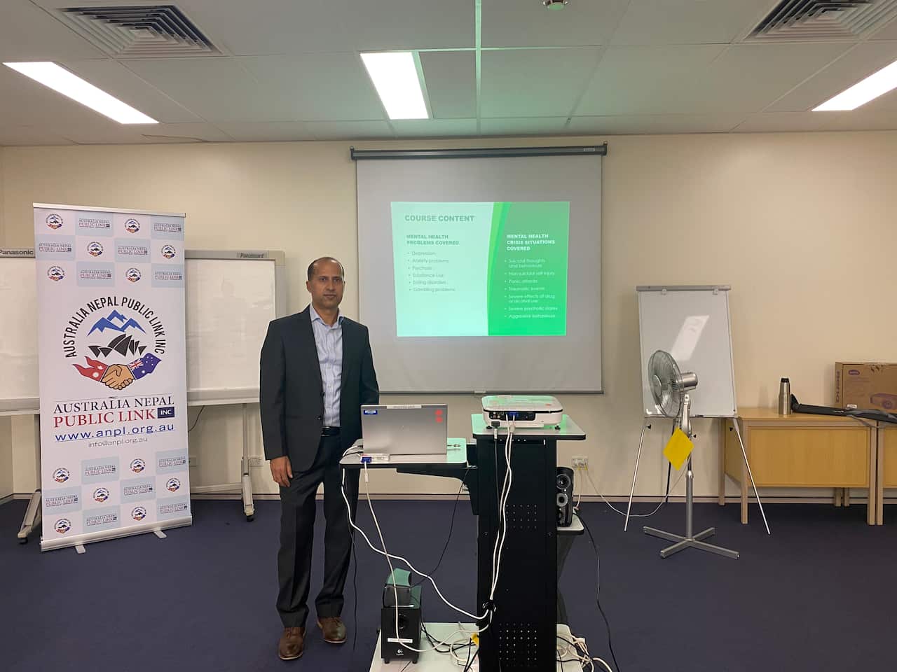  Bharat Nepal, at the Mental Health First Aid Course conducted by Australia Nepal Public Link on 21 and 22 November 2020 in Kogarah, Sydney