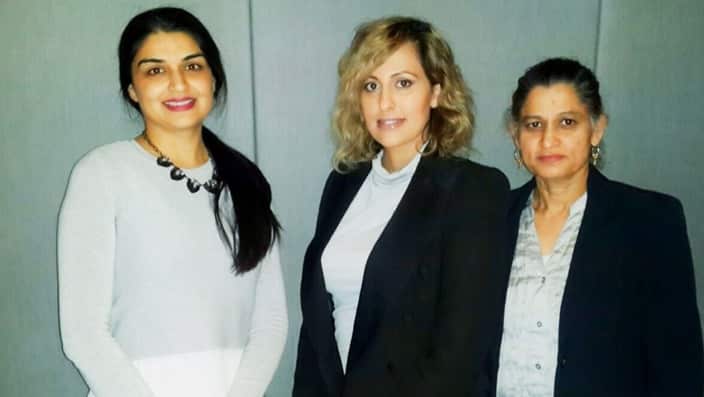 Kiran Lally and Saranjit Kaur with Preeti McCarthy