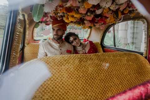 People use 'Bollywood Car', a black and yellow taxi cab in Sydney for various purposes.