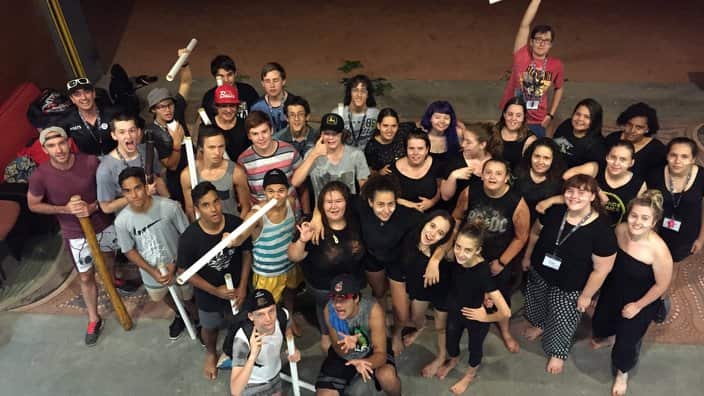Indigenous students at the ASSETS camp.