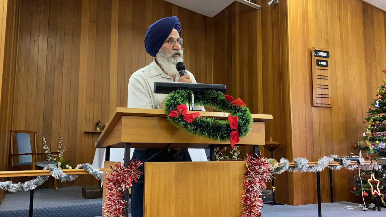 Balbinder Singh Speaking to the ceremony