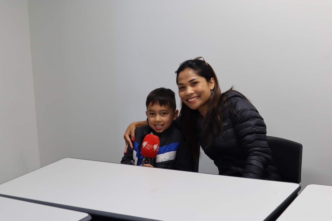 คุณแหม่มและลูกชาย