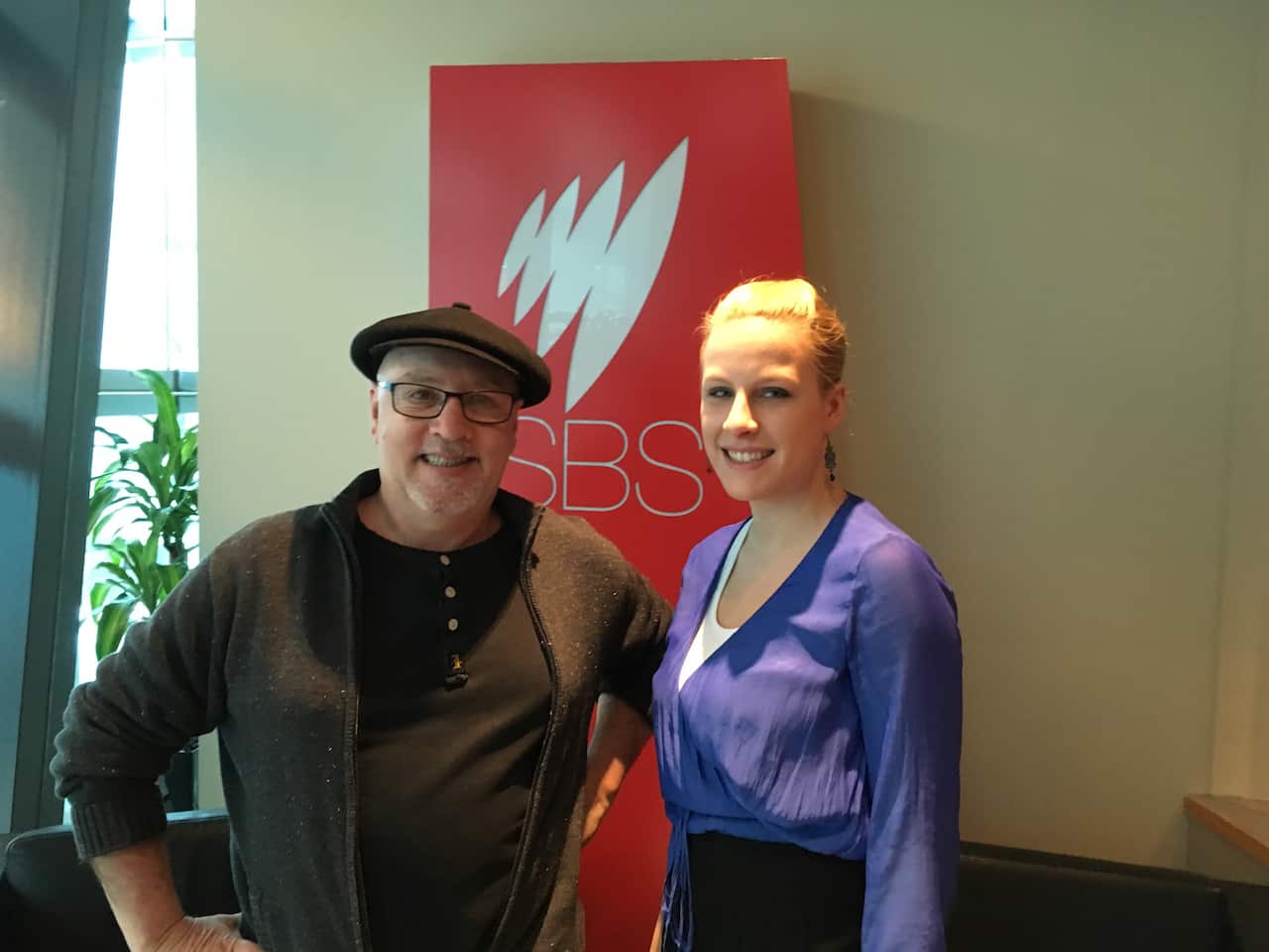 Alf Klimek zu Besuch in der SBS Redaktion