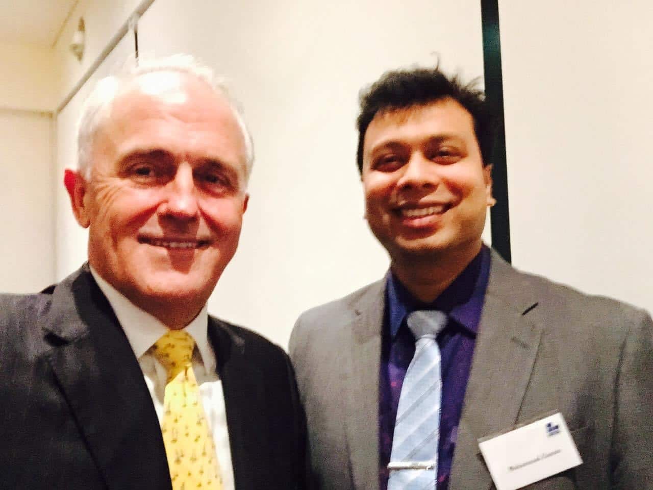 Mohammed Shahe Zaman Titu with Ex Prime Minister