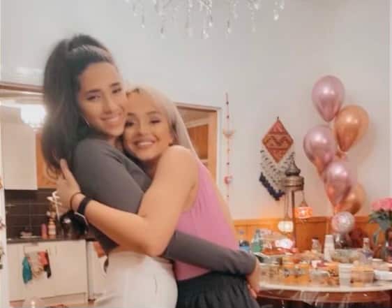 Ms. Shakiba with her friend Parastoo