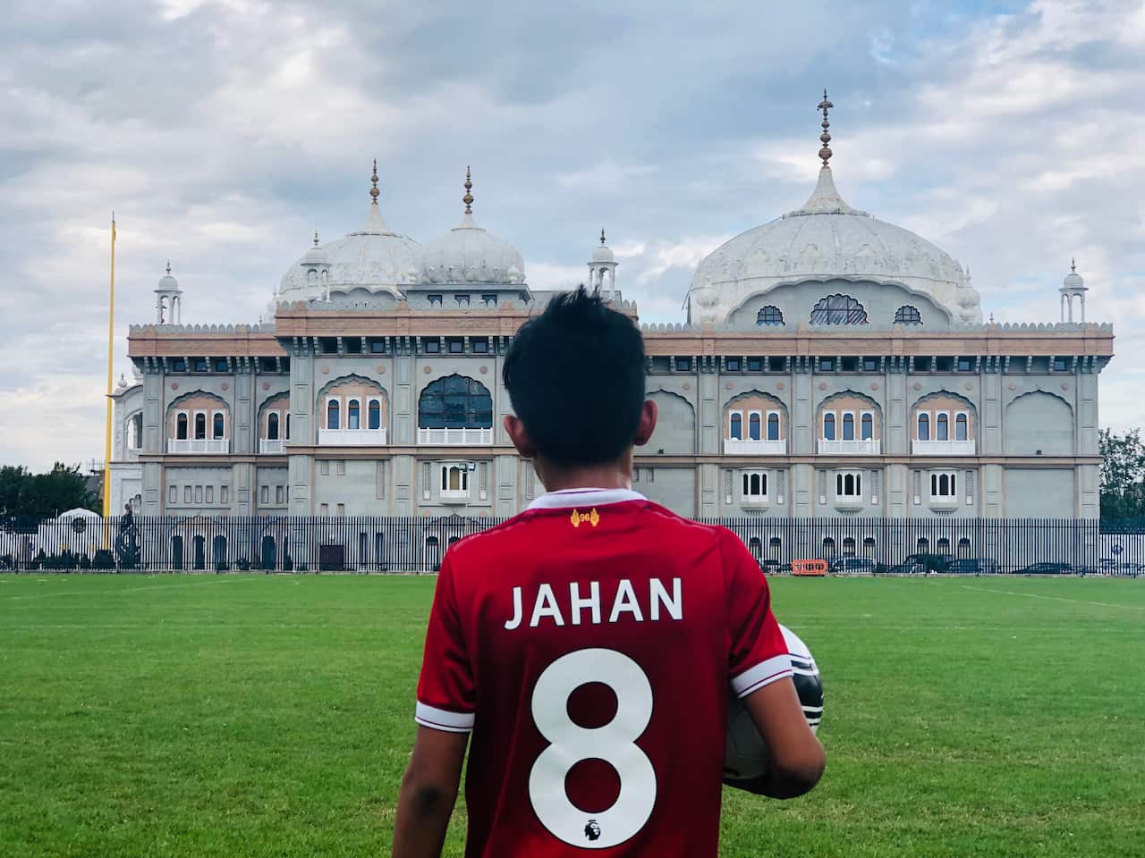 Jahan Sanghera during his trip to England.