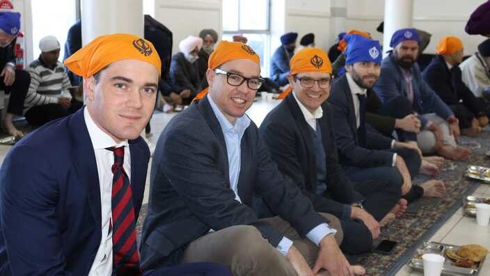 NSW Cabinet at Griffith Gurdwara