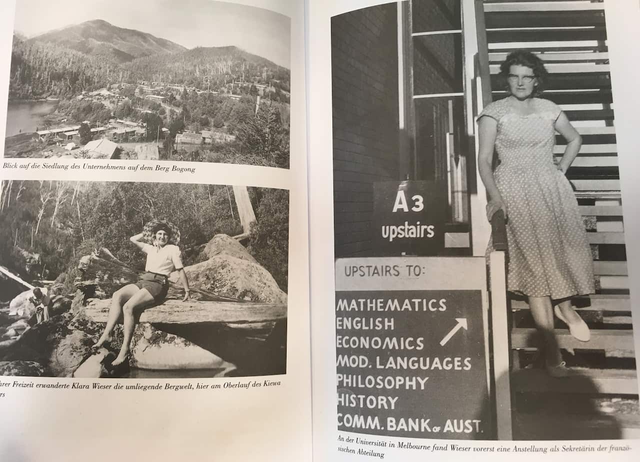 Als junge Frau in ihren ersten Jahren in Melbourne