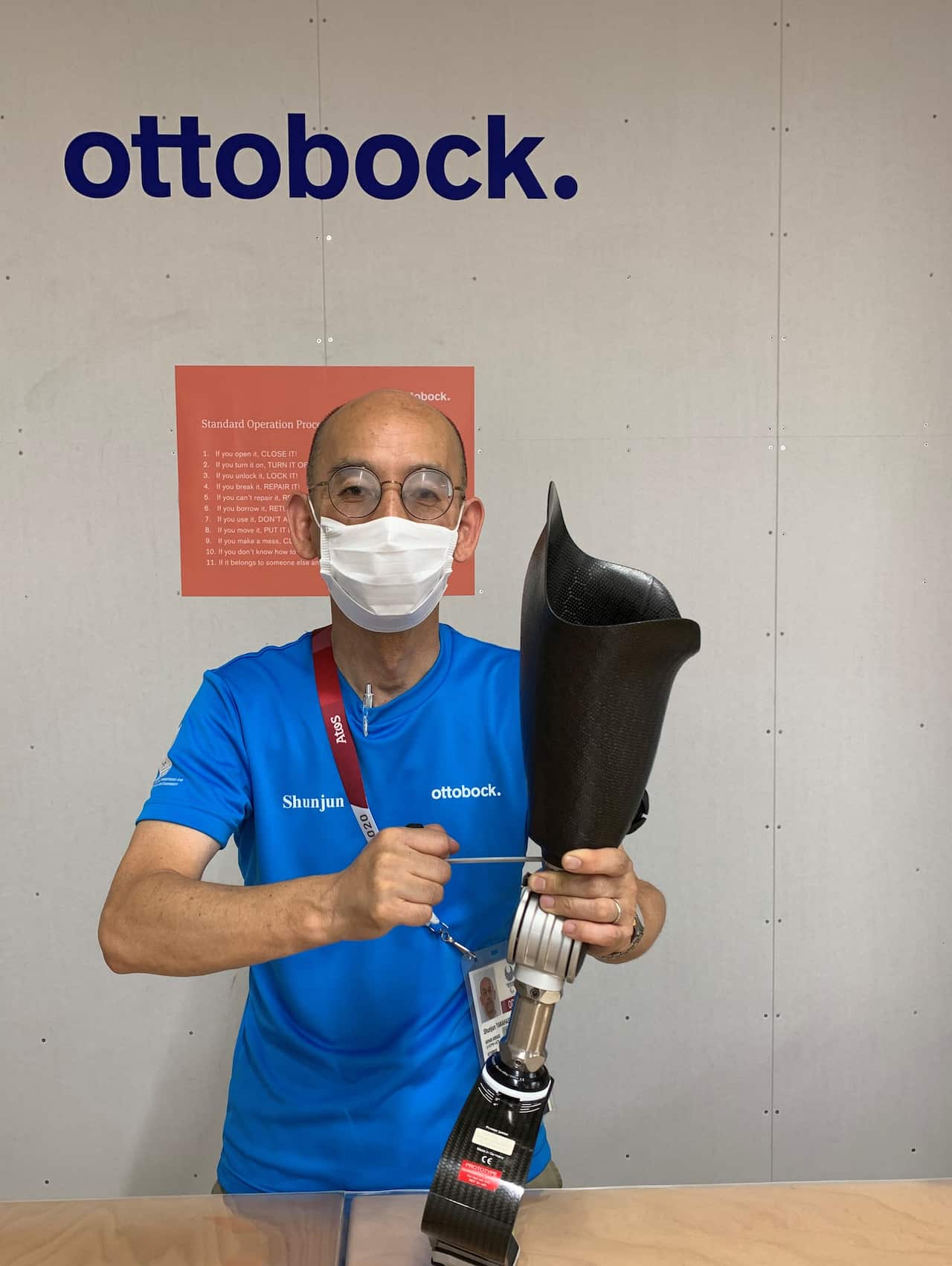 Tokyo 2020 Paralympic Ottobock technician 