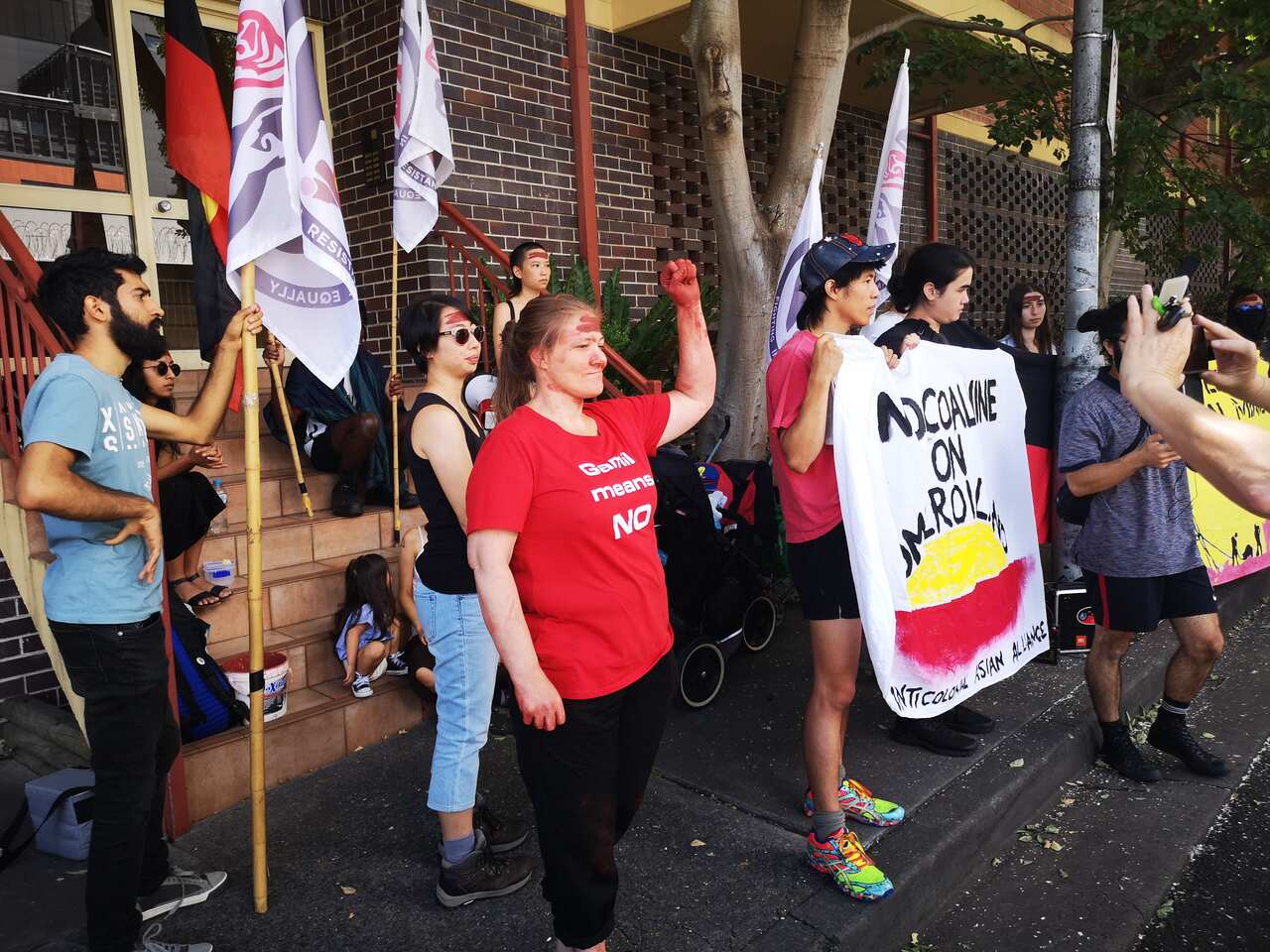 protest against Shenhua