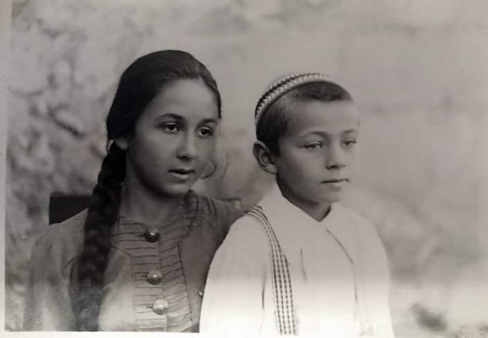 Katya and Vladimir, photo taken around 1944
