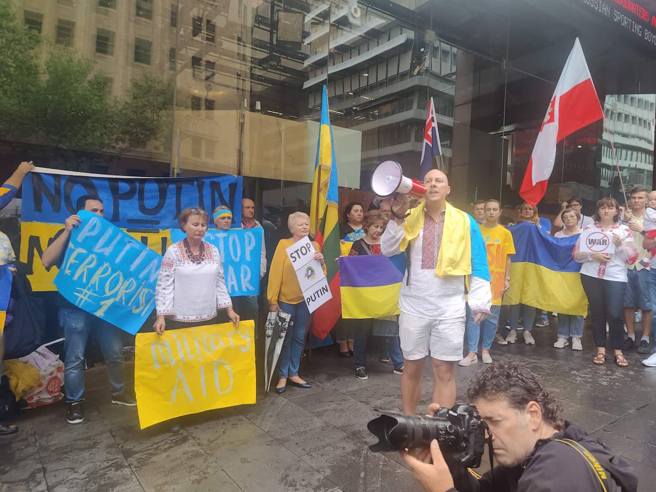 Rally in support of Ukraine, Sydney, 25.02.22