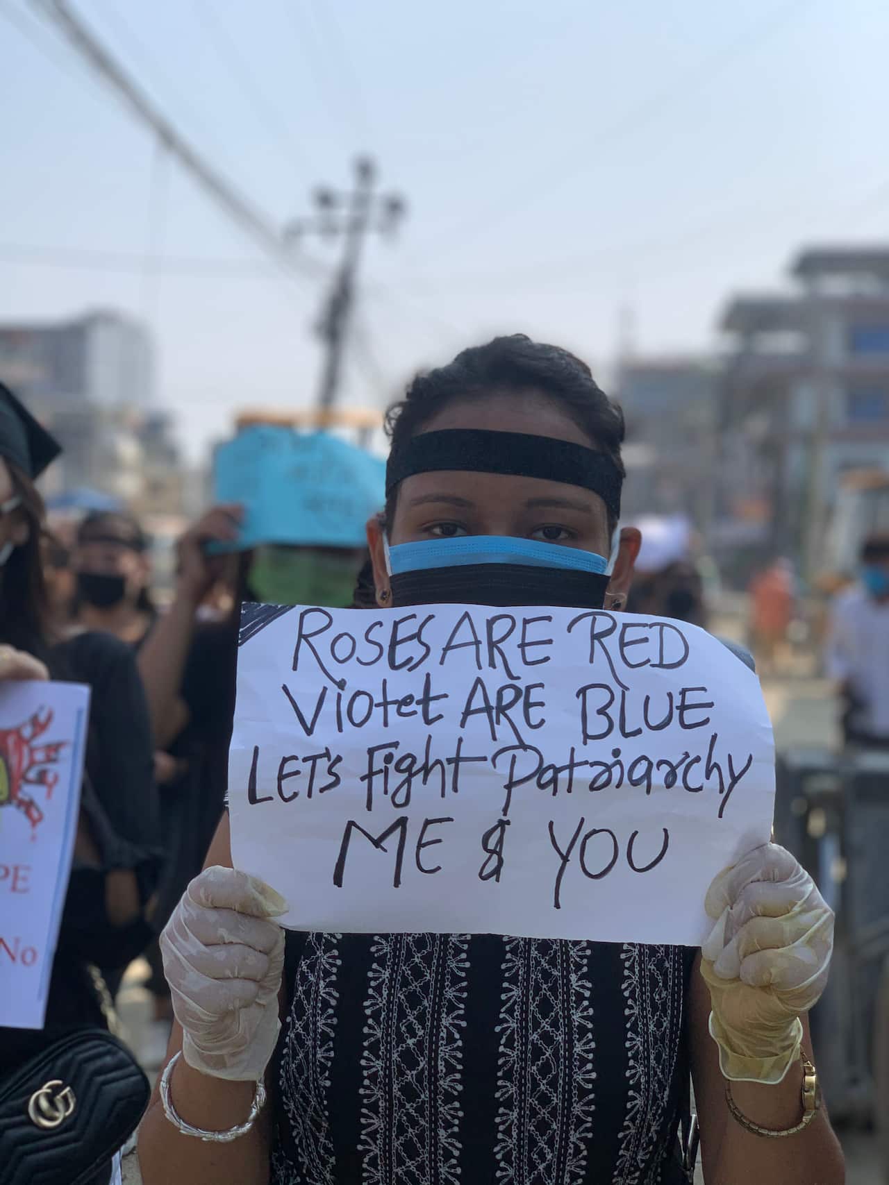 protest against rape in nepal by different womens group